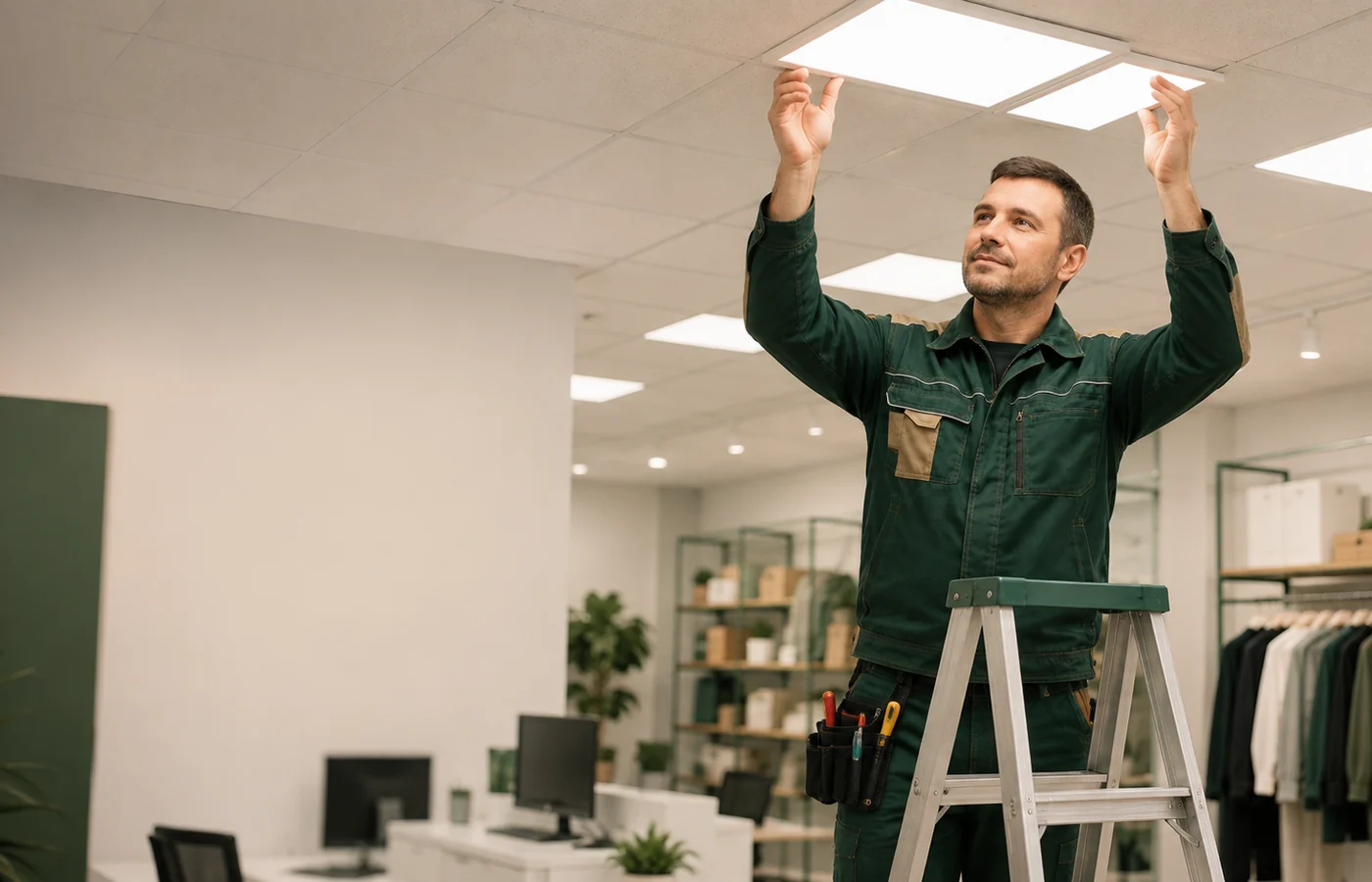 Монтаж LED-ленты с блоком питания в Сургуте